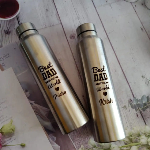 Personalized Fathers Day Water Bottle